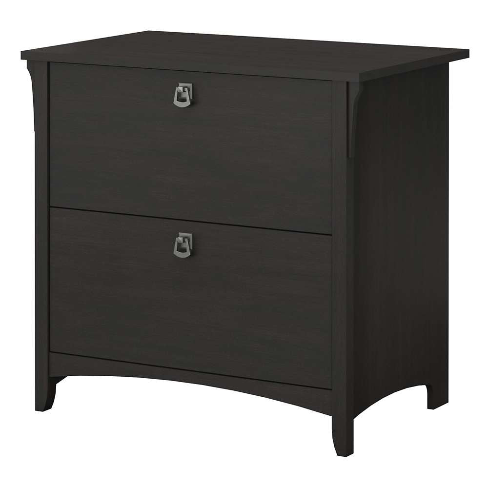 Bush Furniture - Salinas 2 Drawer Lateral File Cabinet in Vintage Black - SAF132VB-03 veiw 1