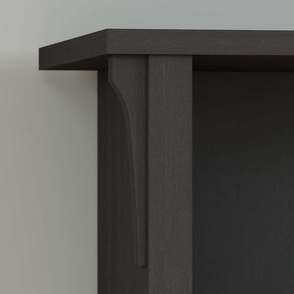 Bush Furniture - Salinas Hall Tree with Shoe Storage Bench in Vintage Black - SAS532VB-03 veiw 3