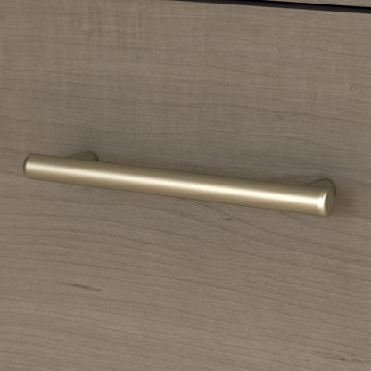 Bush Furniture - Somerset 60W Office Desk with Lateral File Cabinet and 5 Shelf Bookcase in Ash Gray - SET013AG veiw 3