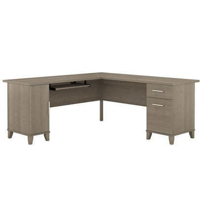 Bush Furniture - Somerset 72W L Shaped Desk in Ash Gray - WC81610K veiw 1