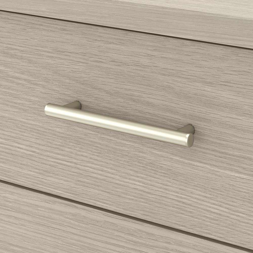 Bush Furniture - Somerset 72W Sit to Stand L Desk with Hutch and Bookcase in Sand Oak - SET017SO veiw 3