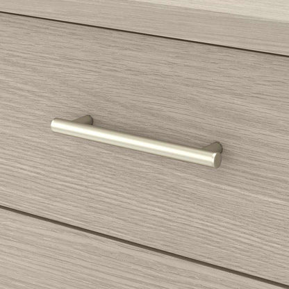 Bush Furniture - Somerset 72W Sit to Stand L Desk with Hutch and Bookcase in Sand Oak - SET017SO veiw 3