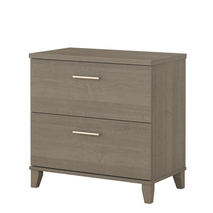 Bush Furniture - Somerset Lateral File Cabinet in Ash Gray - WC81680 veiw 1