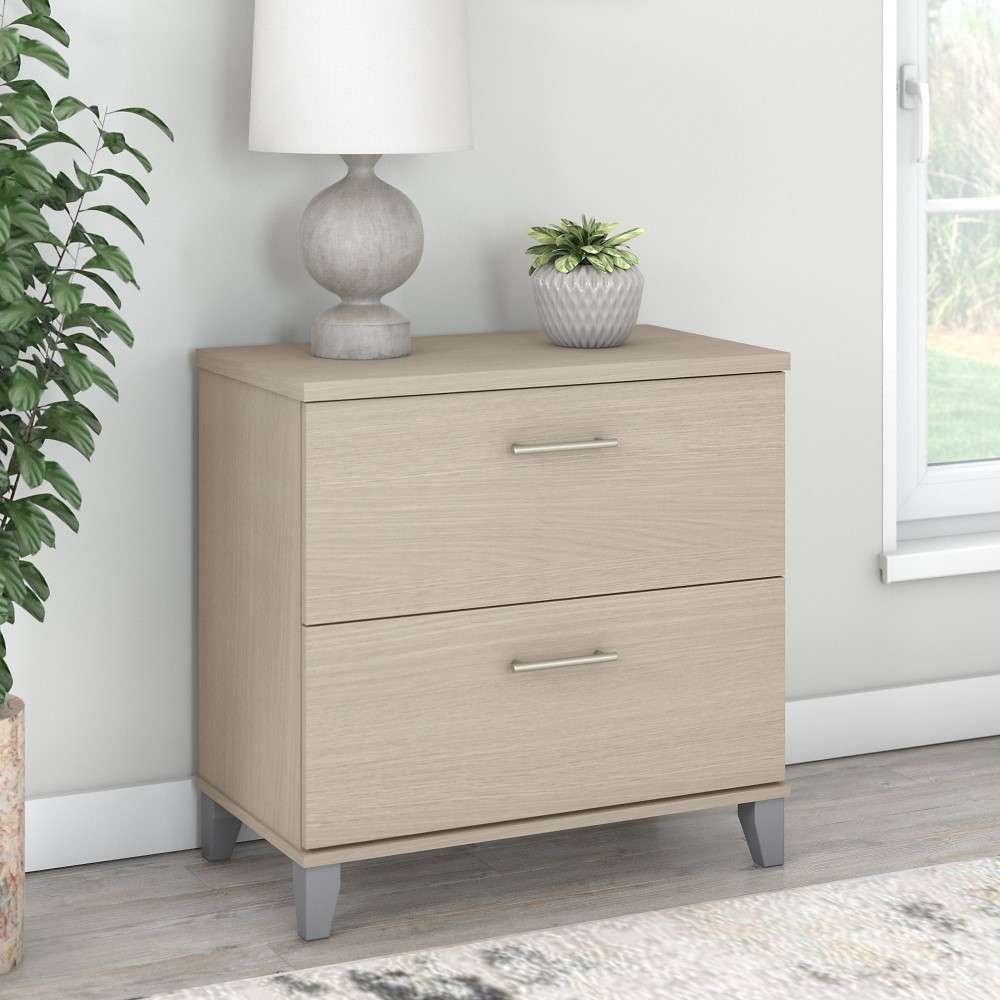 Bush Furniture - Somerset Lateral File in Sand Oak - WC81180 veiw 4