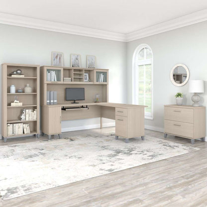 Bush Furniture - Somerset Lateral File in Sand Oak - WC81180 veiw 5