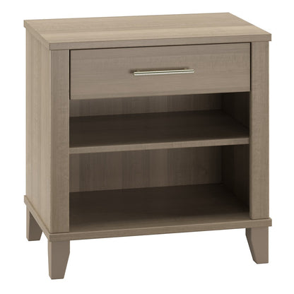 Bush Furniture - Somerset Nightstand in Ash Gray - STS119AG veiw 1