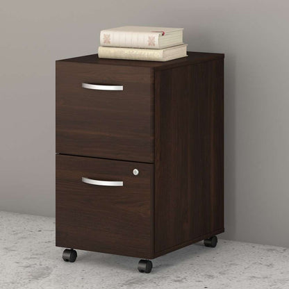 Bush Furniture - Studio C 2 Drawer Mobile File Cabinet in Black Walnut - SCF116BWSU veiw 1