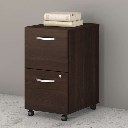 Bush Furniture - Studio C 2 Drawer Mobile File Cabinet in Black Walnut - SCF116BWSU veiw 1