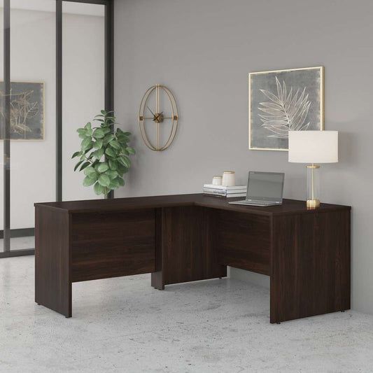 Bush Furniture - Studio C 60W x 30D L Shaped Desk with 42W Return in Black Walnut - STC050BW veiw 1