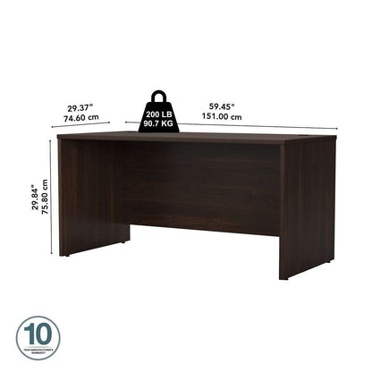 Bush Furniture - Studio C 60W x 30D Office Desk in Black Walnut - SCD260BW veiw 6