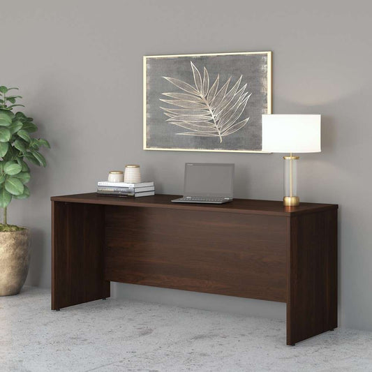Bush Furniture - Studio C 72W x 24D Credenza Desk in Black Walnut - SCD372BW-Z veiw 1