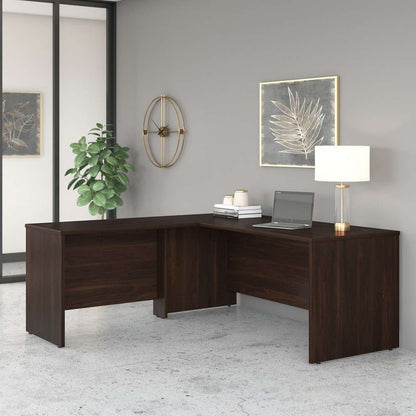 Bush Furniture - Studio C 72W x 30D L Shaped Desk with 42W Return in Black Walnut - STC049BW veiw 1