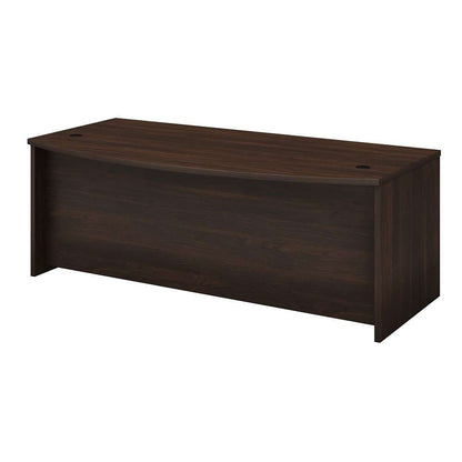 Bush Furniture - Studio C 72W x 36D Bow Front Desk in Black Walnut - SCD172BW veiw 2