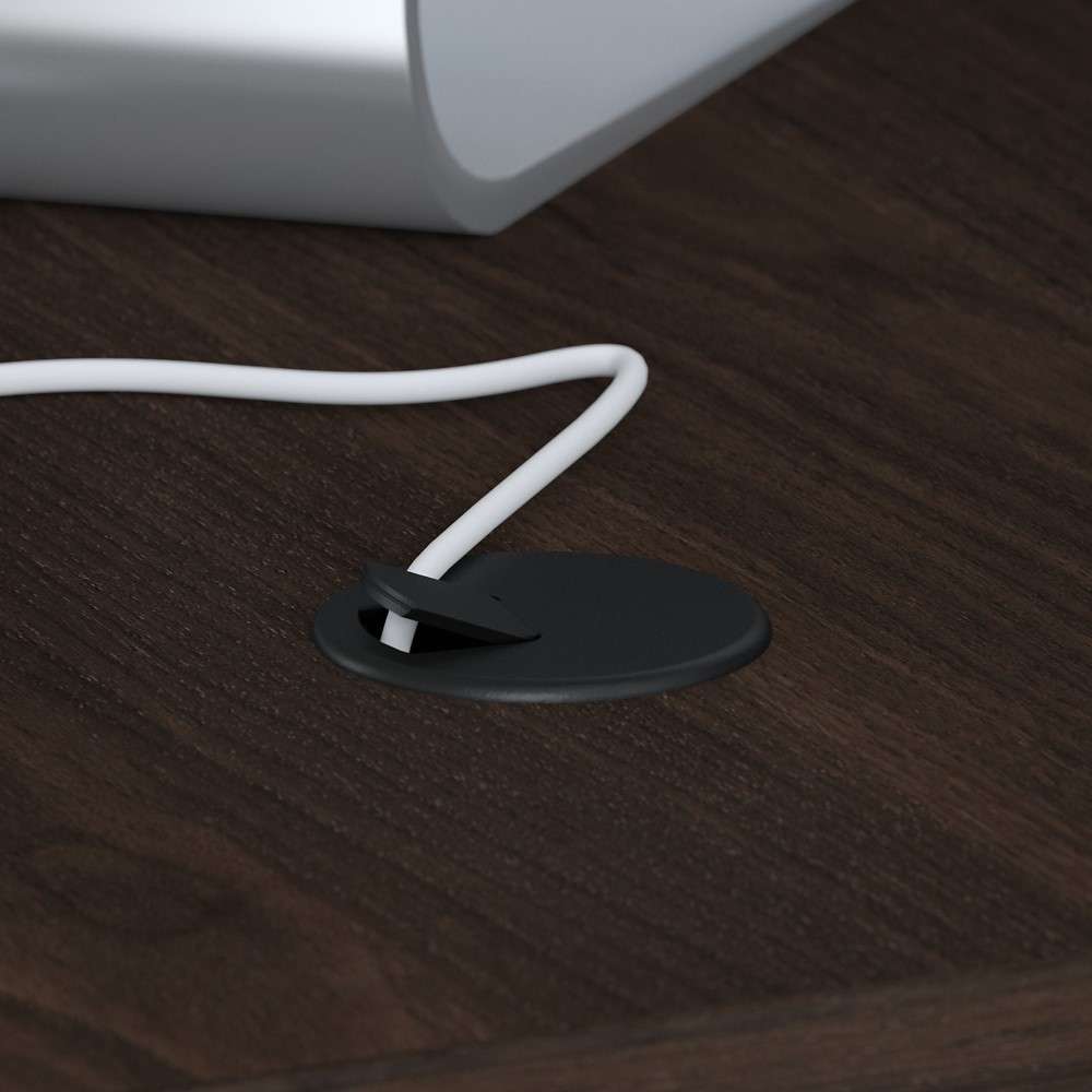 Bush Furniture - Studio C 72W x 36D U Shaped Desk with Mobile File Cabinet in Black Walnut - STC004BWSU veiw 5