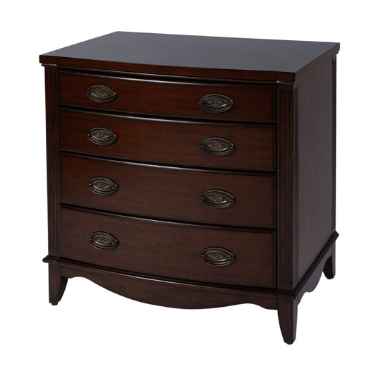 Butler Specialty Company - Agatha 32 in. W Rectangular Wood 4 Drawer Accent Chest, Dark Brown - 6250379 view 1