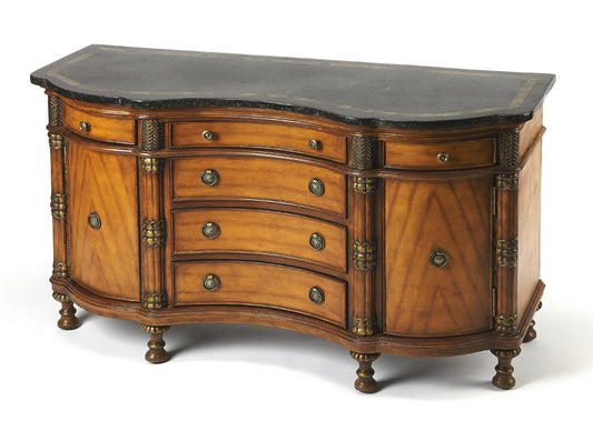 Butler Specialty Company - Heritage - Alberto 53 in. W Rectangular Fossil Stone Sideboard, Multi-Color - 458070