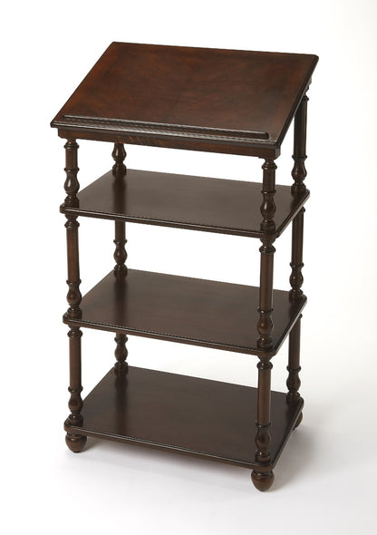 Butler Specialty Company - Alden 24 in. W Rectangular Wood 4 Tier Library Stand, Dark Brown - 1512024