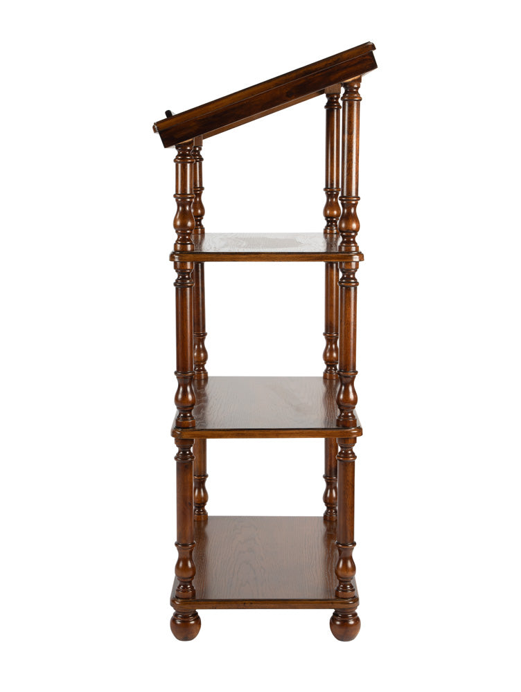 Butler Specialty Company - Alden 24 in. W Rectangular Wood 4 Tier Library Stand, Medium Brown - 1512001