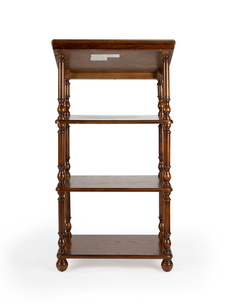 Butler Specialty Company - Alden 24 in. W Rectangular Wood 4 Tier Library Stand, Medium Brown - 1512001