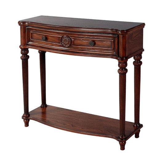 Butler Specialty Company - Alexander 37 in. W Rectangular Wood 1 Drawer Console Table w Lower Open Shelf, Brown - 2130001 View 1