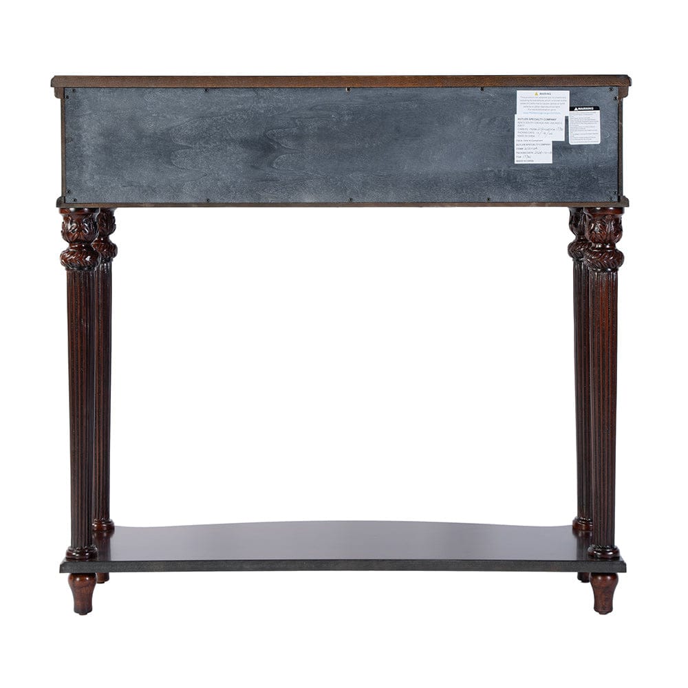 Butler Specialty Company - Alexander 37 in. W Rectangular Wood 1 Drawer Console Table w Lower Open Shelf, Dark Brown - 2130024 View 4