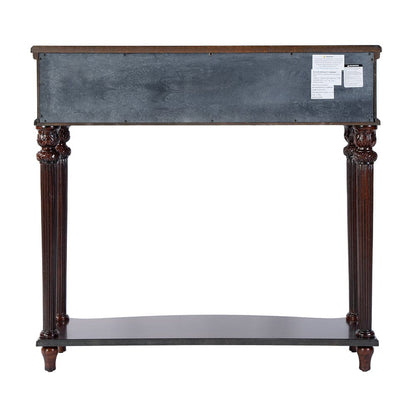 Butler Specialty Company - Alexander 37 in. W Rectangular Wood 1 Drawer Console Table w Lower Open Shelf, Dark Brown - 2130024 View 4