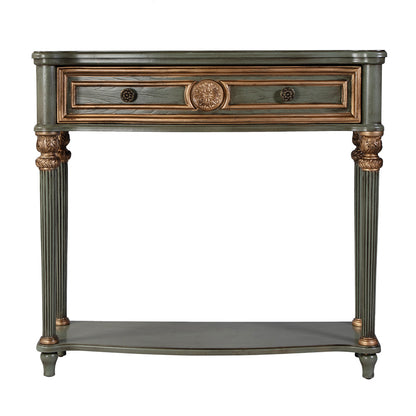 Butler Specialty Company - Alexander 37 in. W Rectangular Wood 1 Drawer Console Table w Lower Open Shelf, Green - 2130482 View 3