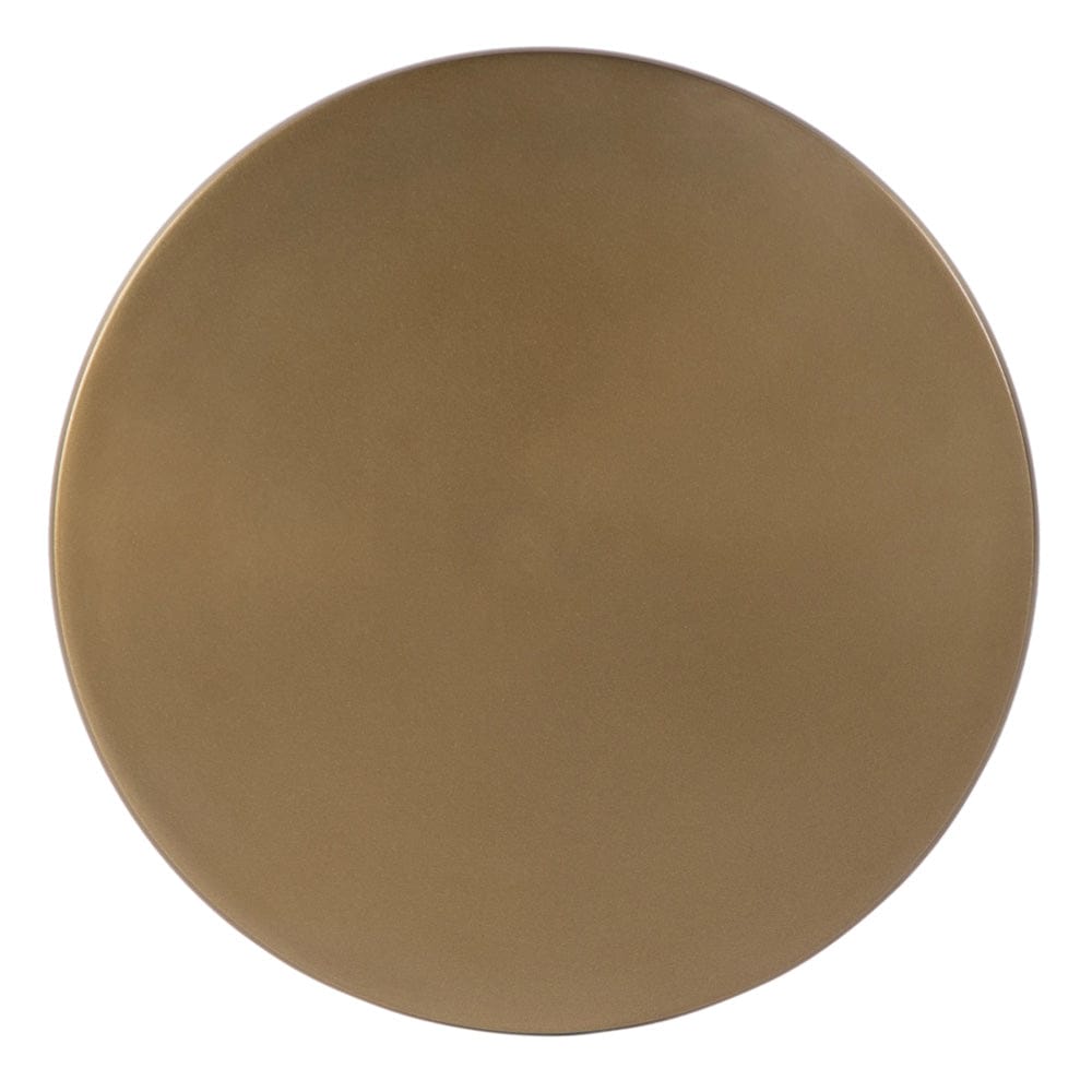Butler Specialty Company - Alisa 10 in. W Round All Metal Pedestal Base End Table  - Antique Gold - 5929226 view 3