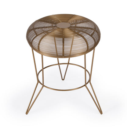 Butler Specialty Company - Allen Decorative Wire Side Table, Antique Gold - 5633226_CLOSEOUT