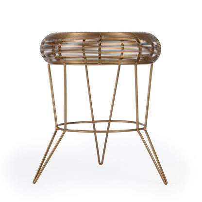 Butler Specialty Company - Allen Decorative Wire Side Table, Antique Gold - 5633226_CLOSEOUT