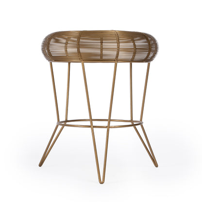 Butler Specialty Company - Allen Decorative Wire Side Table, Antique Gold - 5633226_CLOSEOUT