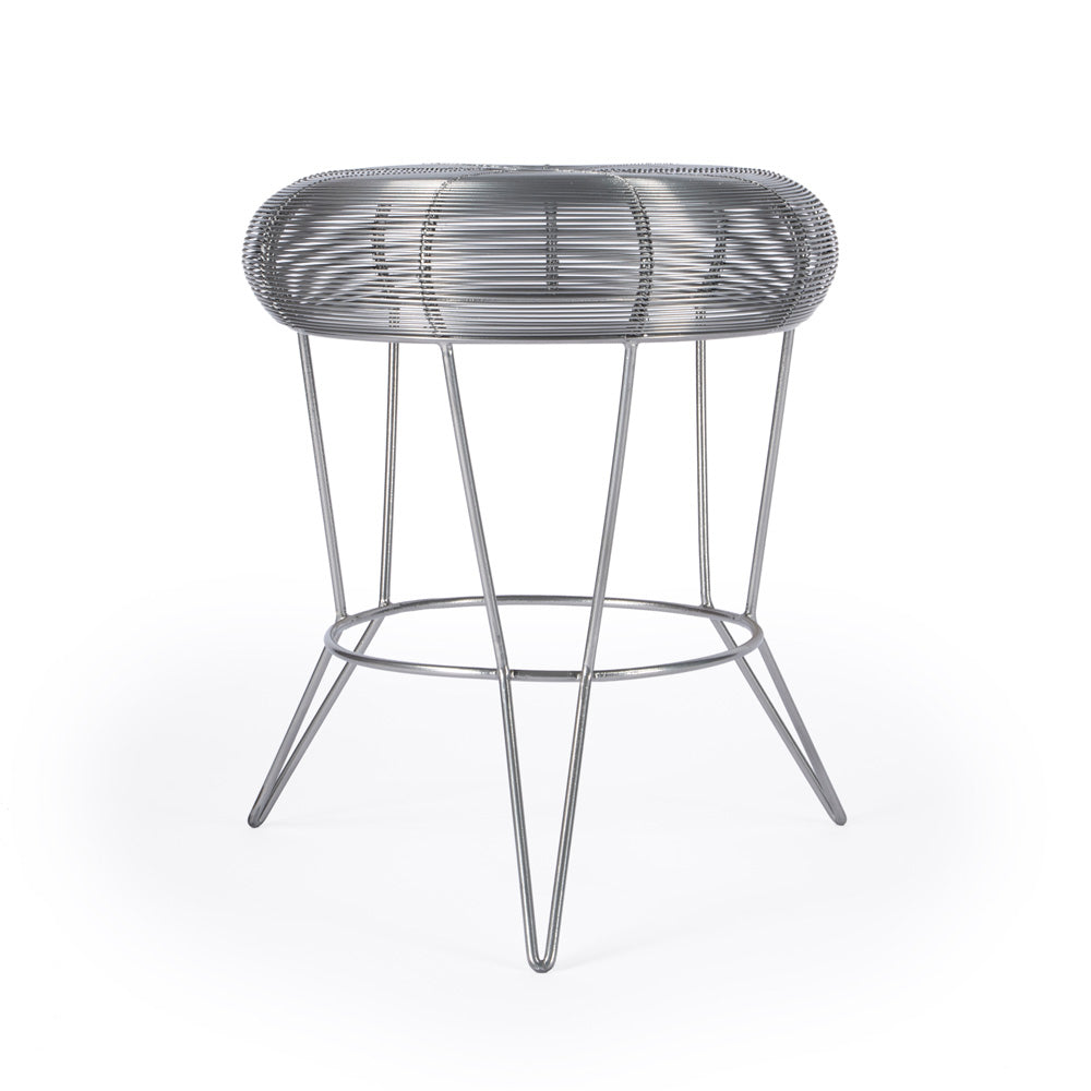 Butler Specialty Company - Allen Decorative Wire Side Table, Silver - 5633220_CLOSEOUT