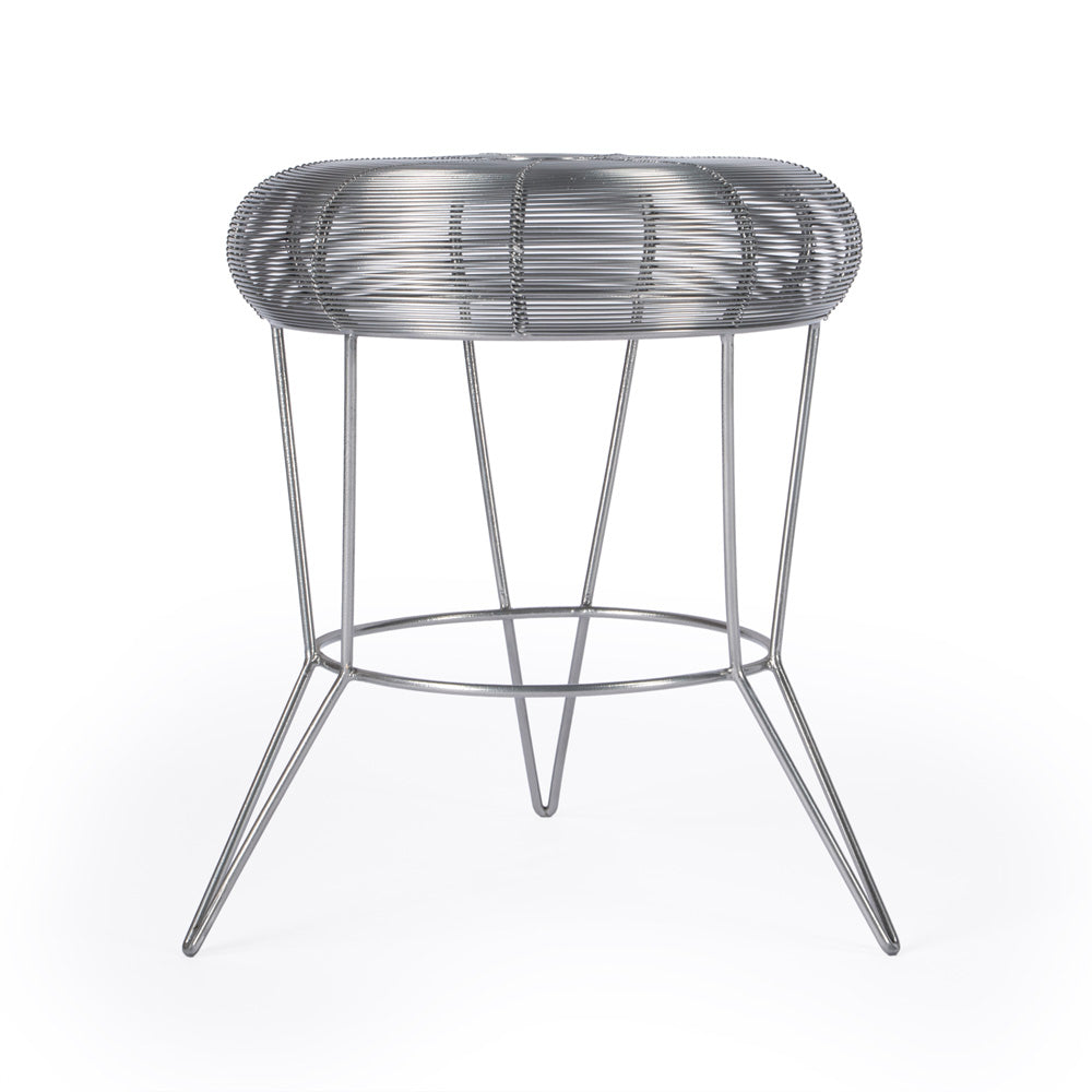 Butler Specialty Company - Allen Decorative Wire Side Table, Silver - 5633220_CLOSEOUT