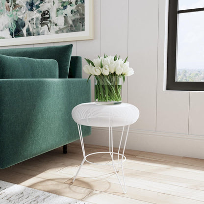 Butler Specialty Company - Allen Decorative Wire Side Table, White - 5633288_CLOSEOUT view 1