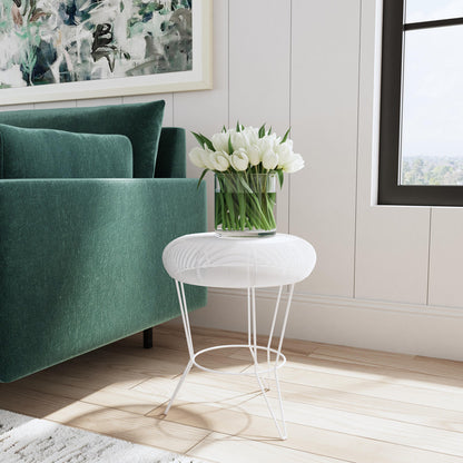 Butler Specialty Company - Allen Decorative Wire Side Table, White - 5633288_CLOSEOUT
