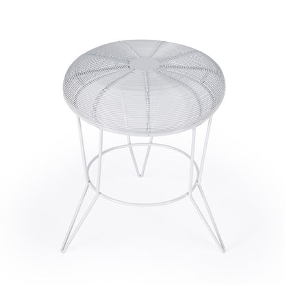 Butler Specialty Company - Allen Decorative Wire Side Table, White - 5633288_CLOSEOUT