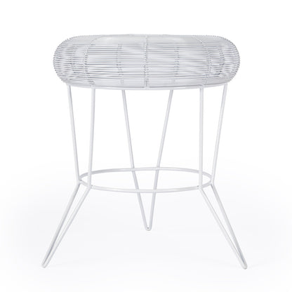 Butler Specialty Company - Allen Decorative Wire Side Table, White - 5633288_CLOSEOUT