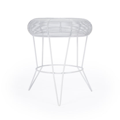 Butler Specialty Company - Allen Decorative Wire Side Table, White - 5633288_CLOSEOUT
