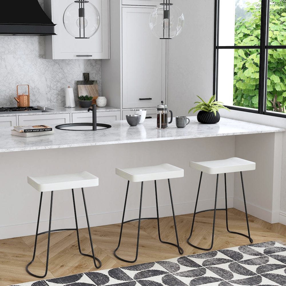 Butler Specialty Company - Alton 25.5 in. Seat Height Wood & Metal Backless Counter Stool, Multi-Color - 1839290 view 4