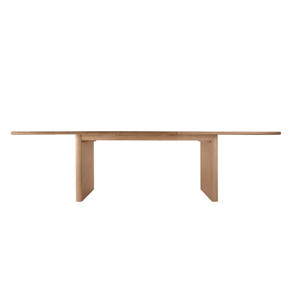 Butler Specialty Company - Amber 84-108 in. W Rectangular Wood Extendable Pedestal Dining Table, Light Brown - 6277506 view 3