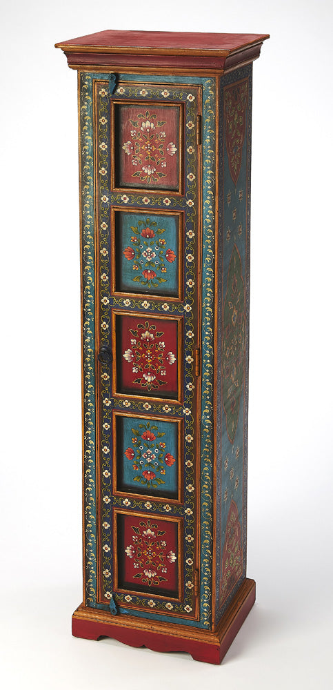 Butler Specialty Company - Artifacts - Amir Hand Painted Tall Cabinet, Multi-Color - 5364290