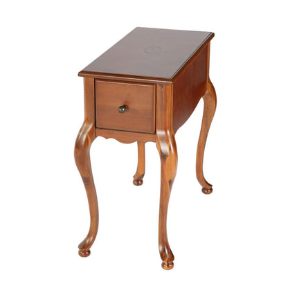 Butler Specialty Company - Andre 11 in. W Rectangular Wood Traditional 1 Drawer End Table, Medium Brown - 6256101 view 1