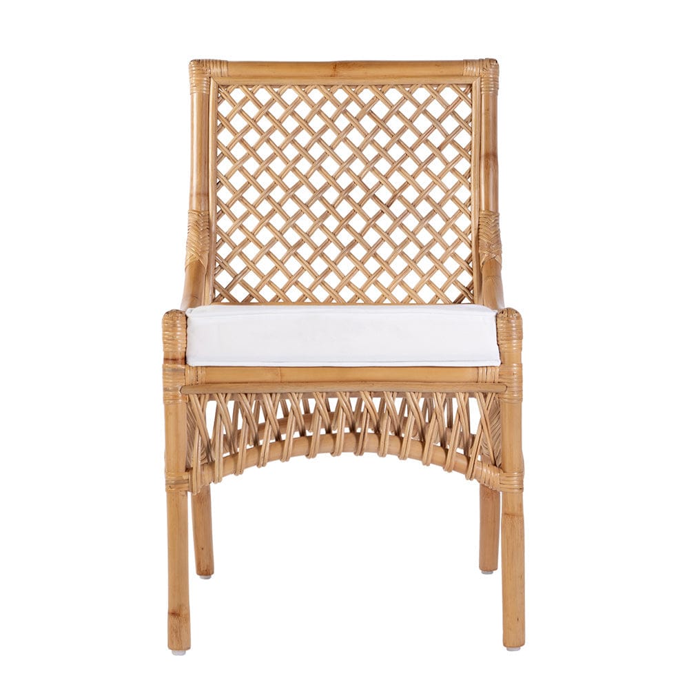 Butler Specialty Company - Antigua 19 in. Seat Height Rattan Side Dining Chair, Natural - 5951404 View 3