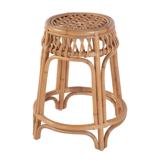 Butler Specialty Company - Antigua 24.75 in. Seat Height Round  Rattan Counter Stool w Footrest, Natural - 5953404 View 1