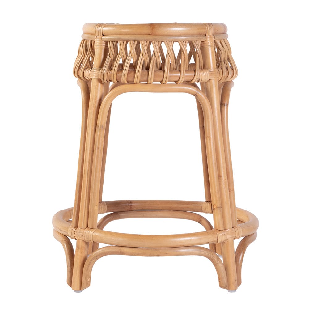 Butler Specialty Company - Antigua 24.75 in. Seat Height Round  Rattan Counter Stool w Footrest, Natural - 5953404 View 3