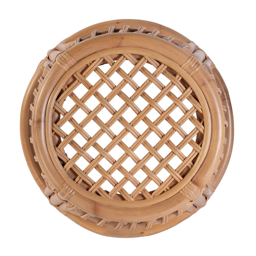 Butler Specialty Company - Antigua 24.75 in. Seat Height Round  Rattan Counter Stool w Footrest, Natural - 5953404 View 4