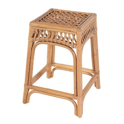 Butler Specialty Company - Antigua 24.75 in. Seat Height Square Rattan Counter Stool w Footrest, Natural - 5955404 View 1