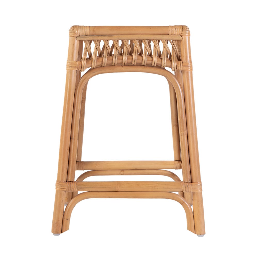 Butler Specialty Company - Antigua 24.75 in. Seat Height Square Rattan Counter Stool w Footrest, Natural - 5955404 View 3
