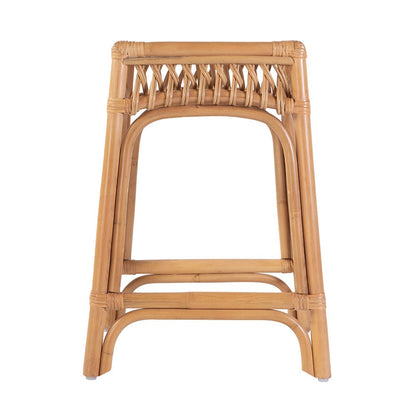 Butler Specialty Company - Antigua 24.75 in. Seat Height Square Rattan Counter Stool w Footrest, Natural - 5955404 View 3