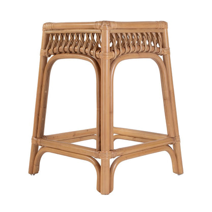 Butler Specialty Company - Antigua 24.75 in. Seat Height Square Rattan Counter Stool w Footrest, Natural - 5955404 View 4